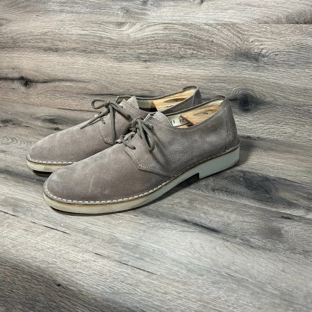 Barney's New York Taupe Beige Dress Shoes Men Size 9 Only Worn Twice